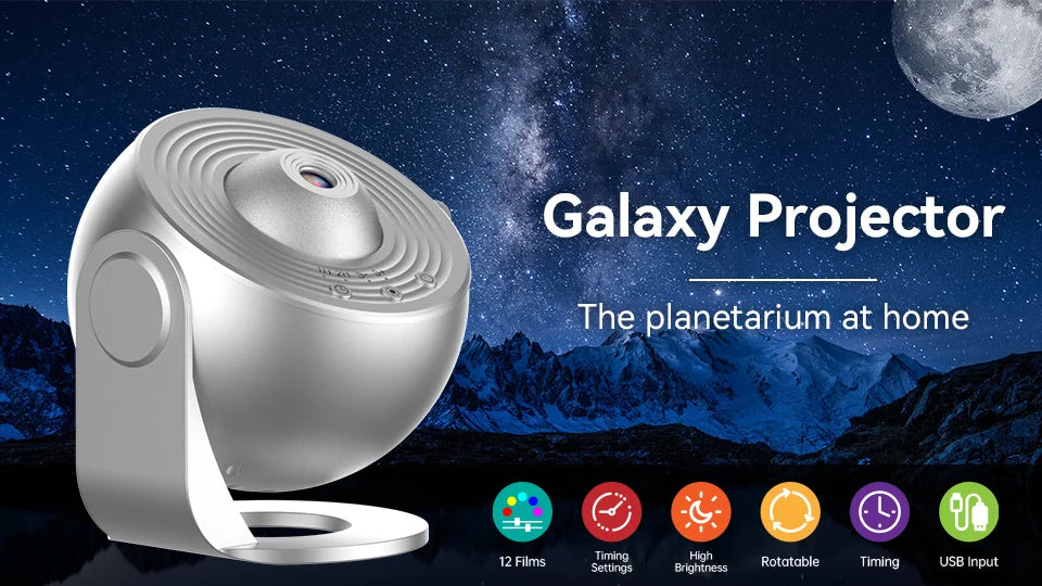 The Twilight Decor™ Night Light Galaxy Projector Starry Sky Projector 360°