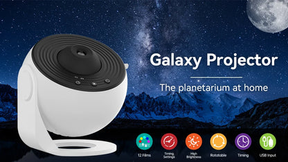 The Twilight Decor™ Night Light Galaxy Projector Starry Sky Projector 360°