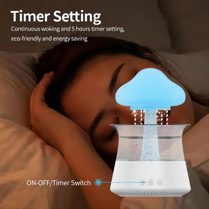 The Twilight Decor™ Relax Cloud Rain Diffuser Humidifier Raindrop
