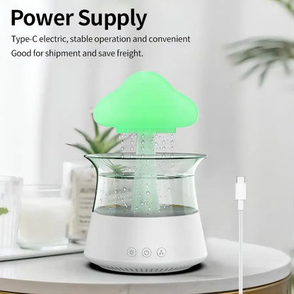 The Twilight Decor™ Relax Cloud Rain Diffuser Humidifier Raindrop